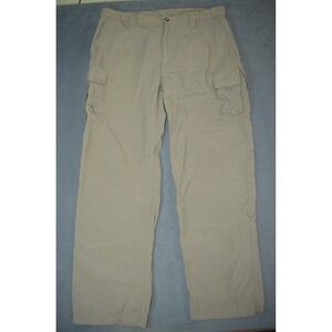 The North Face Men's XL Tan Lightweight Cargo Pants Hiking Trail Nylon Flaw*